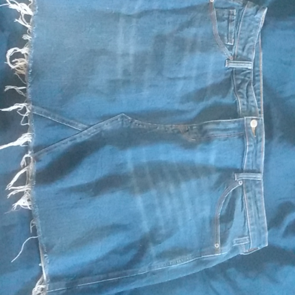 Women's denim mini skirt
